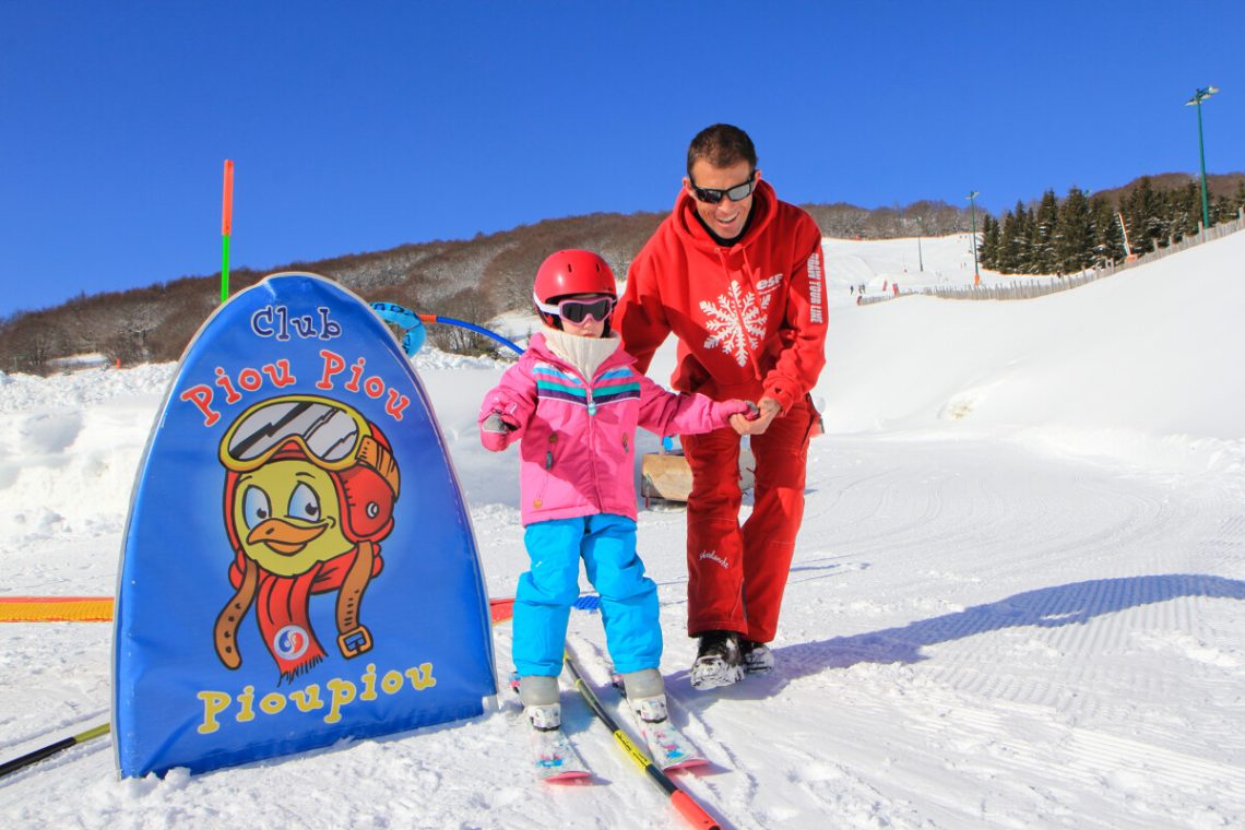 cours de ski à l'ESF de Super Besse