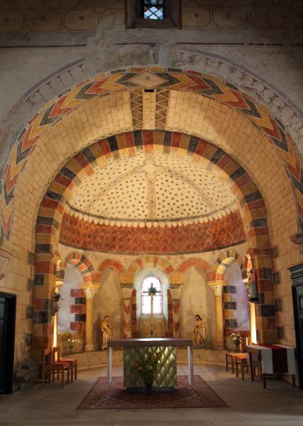 Le choeur de l'église de Chambon-sur-Lac