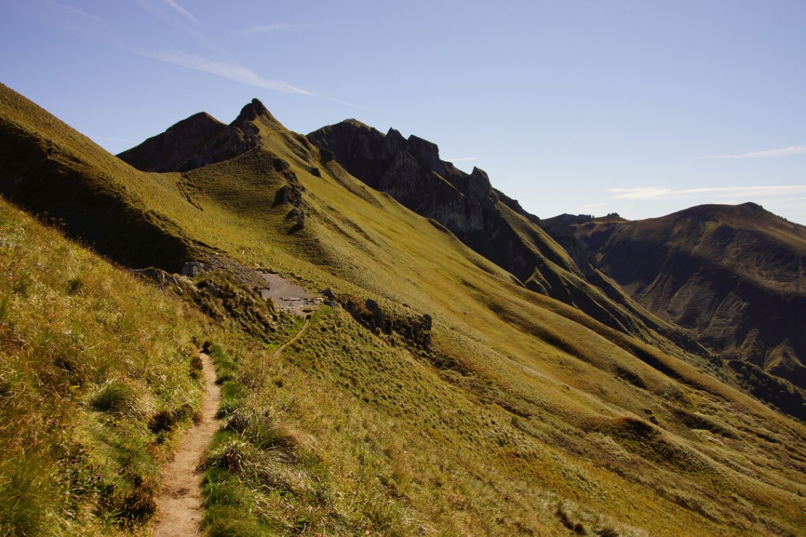 Les crêtes du Sancy à l'automne