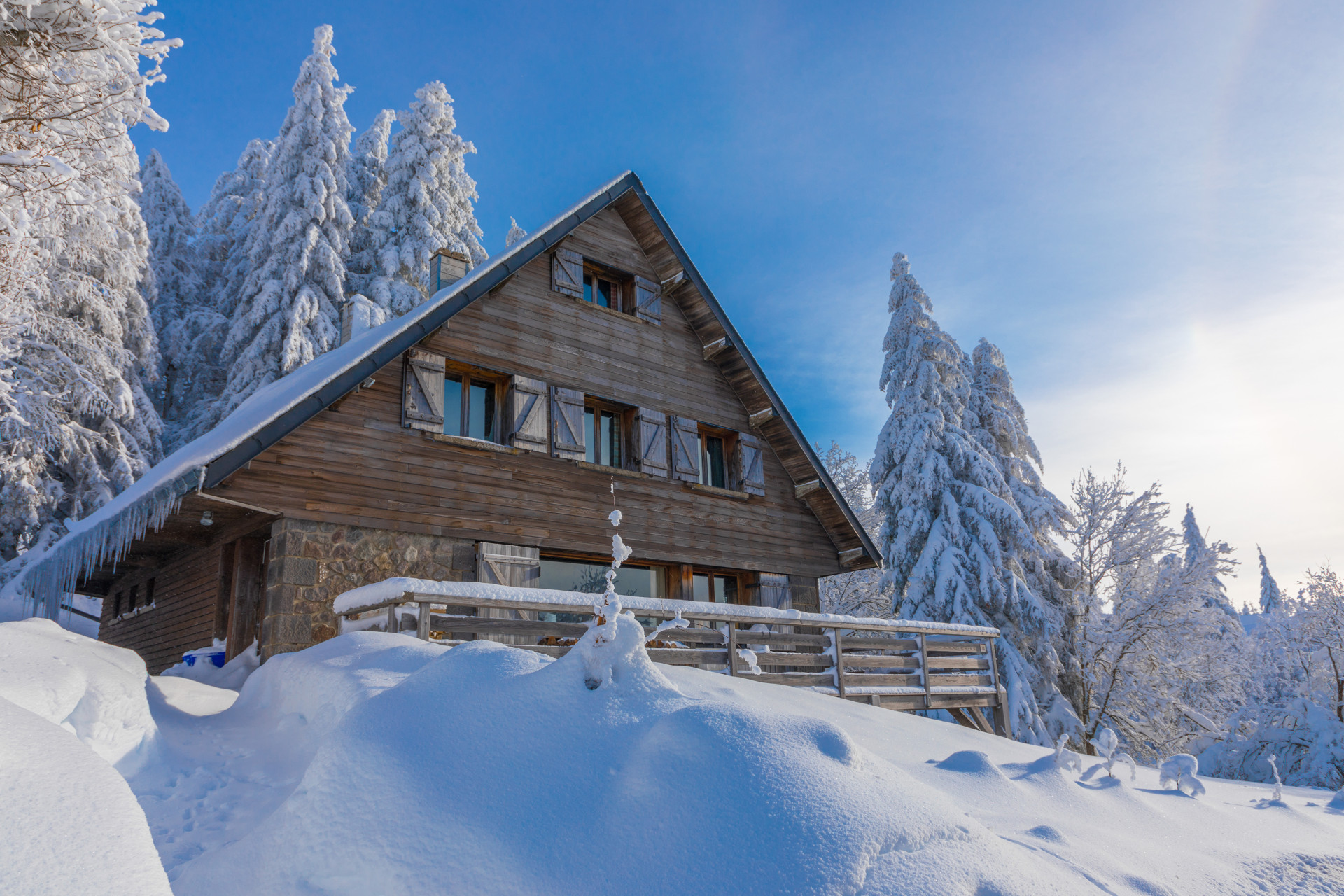 Hébergement pour ski en Auvergne