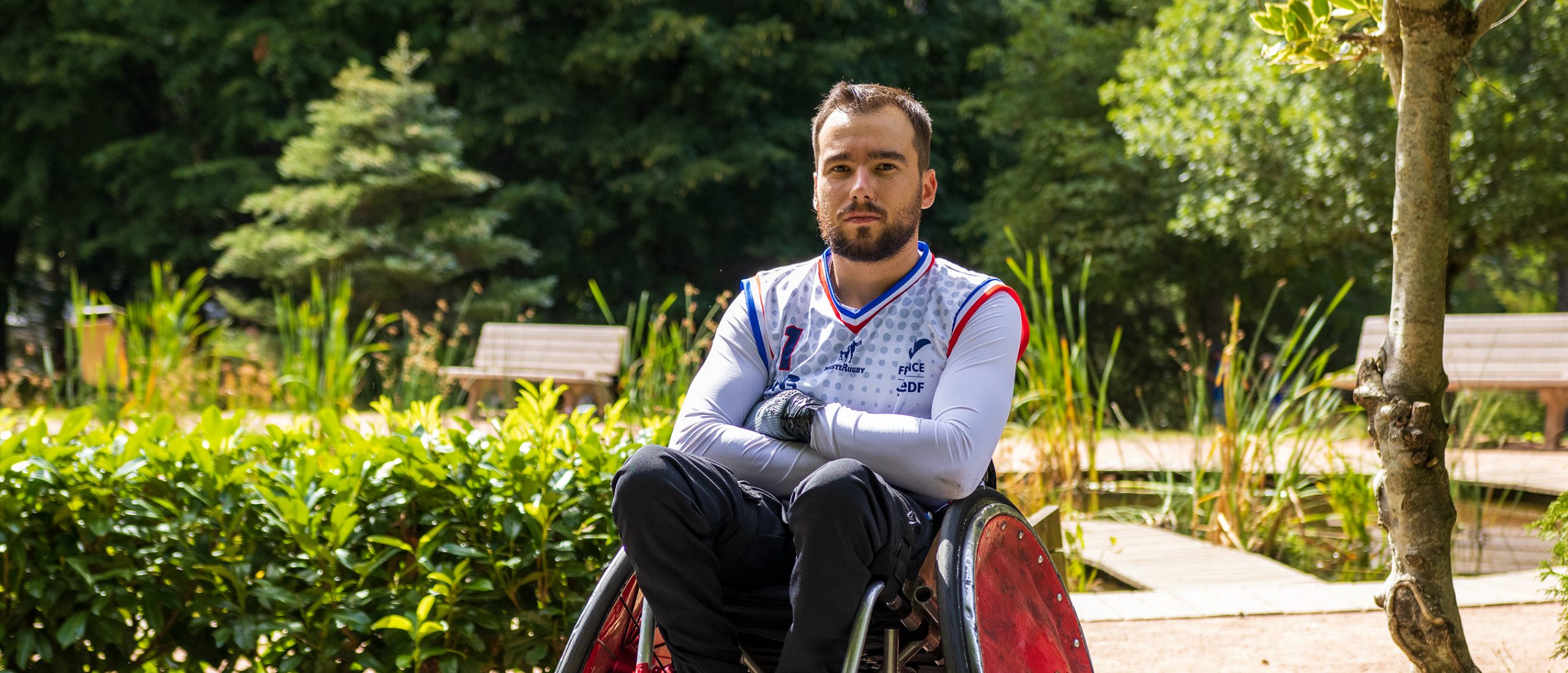 Nicolas Valentim, champion de rugby fauteuil