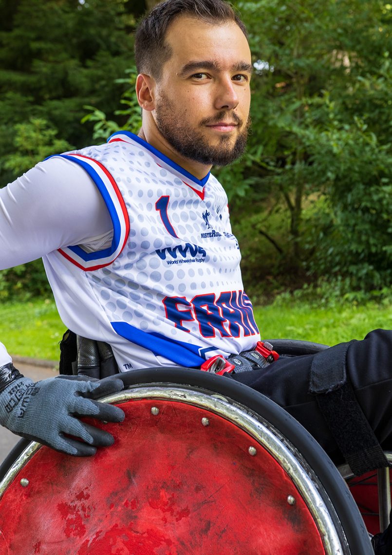 Nicolas Valentim, champion de rugby fauteuil