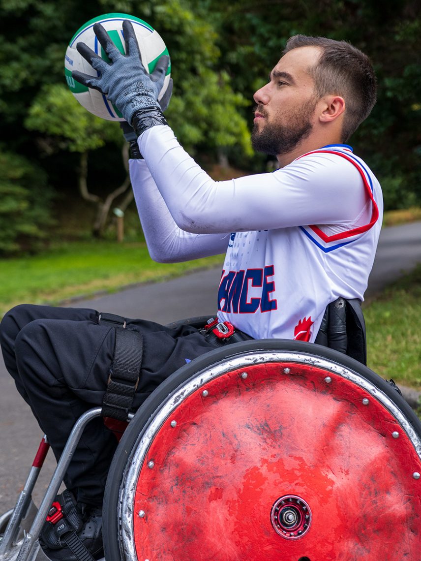 Nicolas Valentim, champion de rugby fauteuil