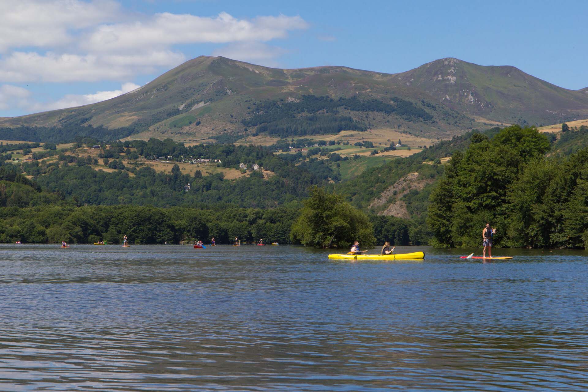 Sortie en paddle sur le lac Chambon