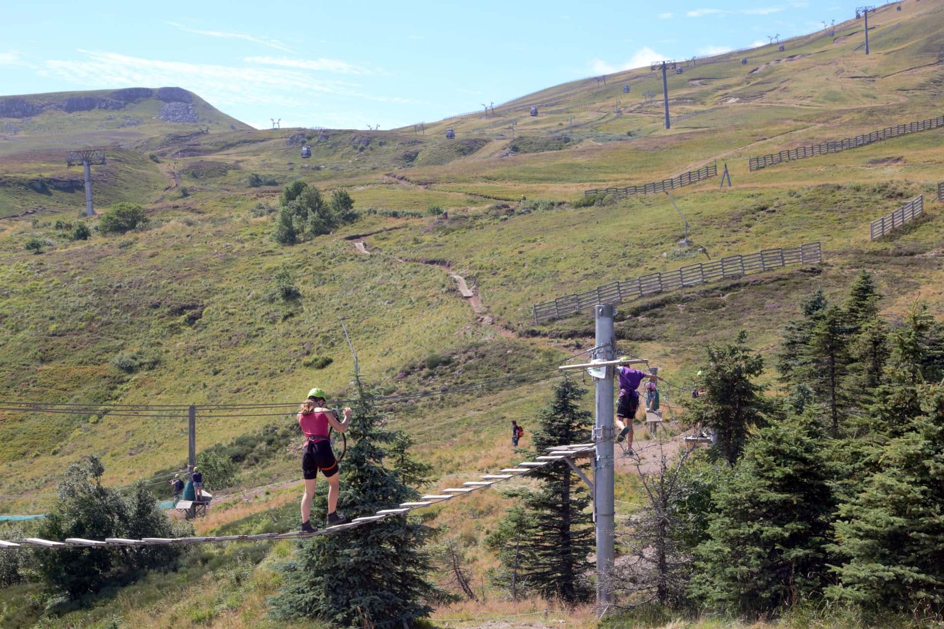 Parcours sportif Xtrem Aventure de la Biche à Super-Besse