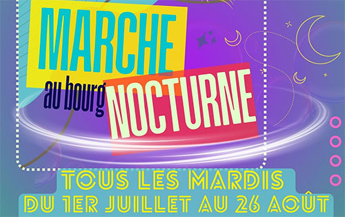 marché nocturne de Chambon-sur-Lac
