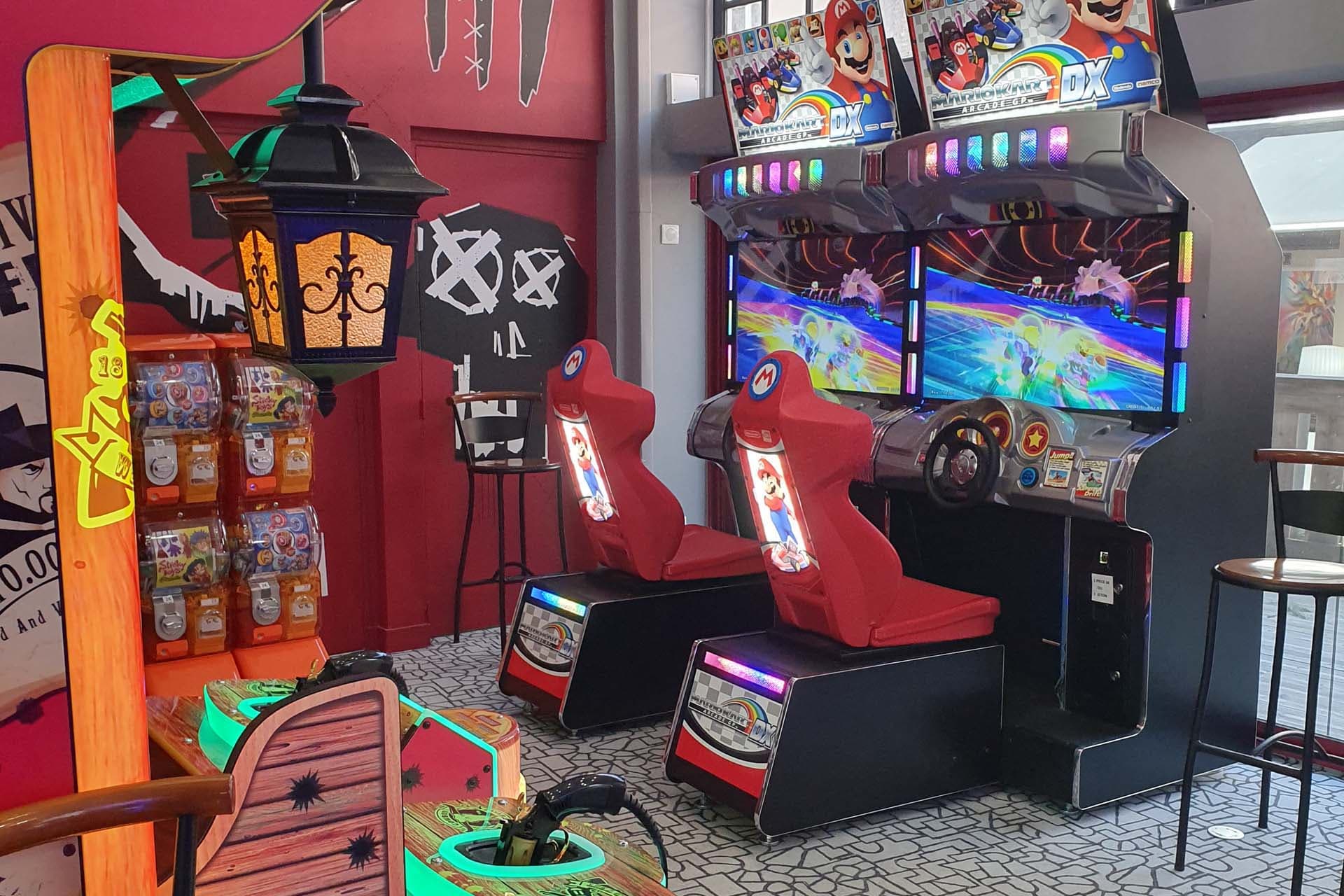 Jeux d'arcade à l'Étable Côté Game au Mont-Dore