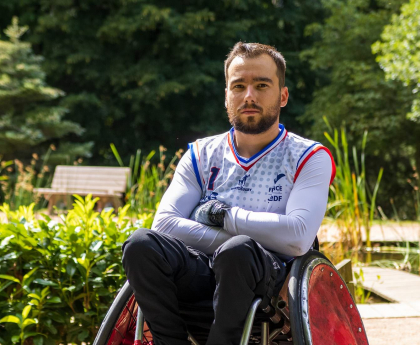 Nicolas Valentim, champion de rugby fauteuil