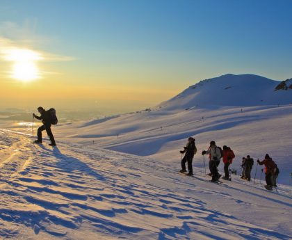 Sortie raquettes accompagnée au coucher du soleil