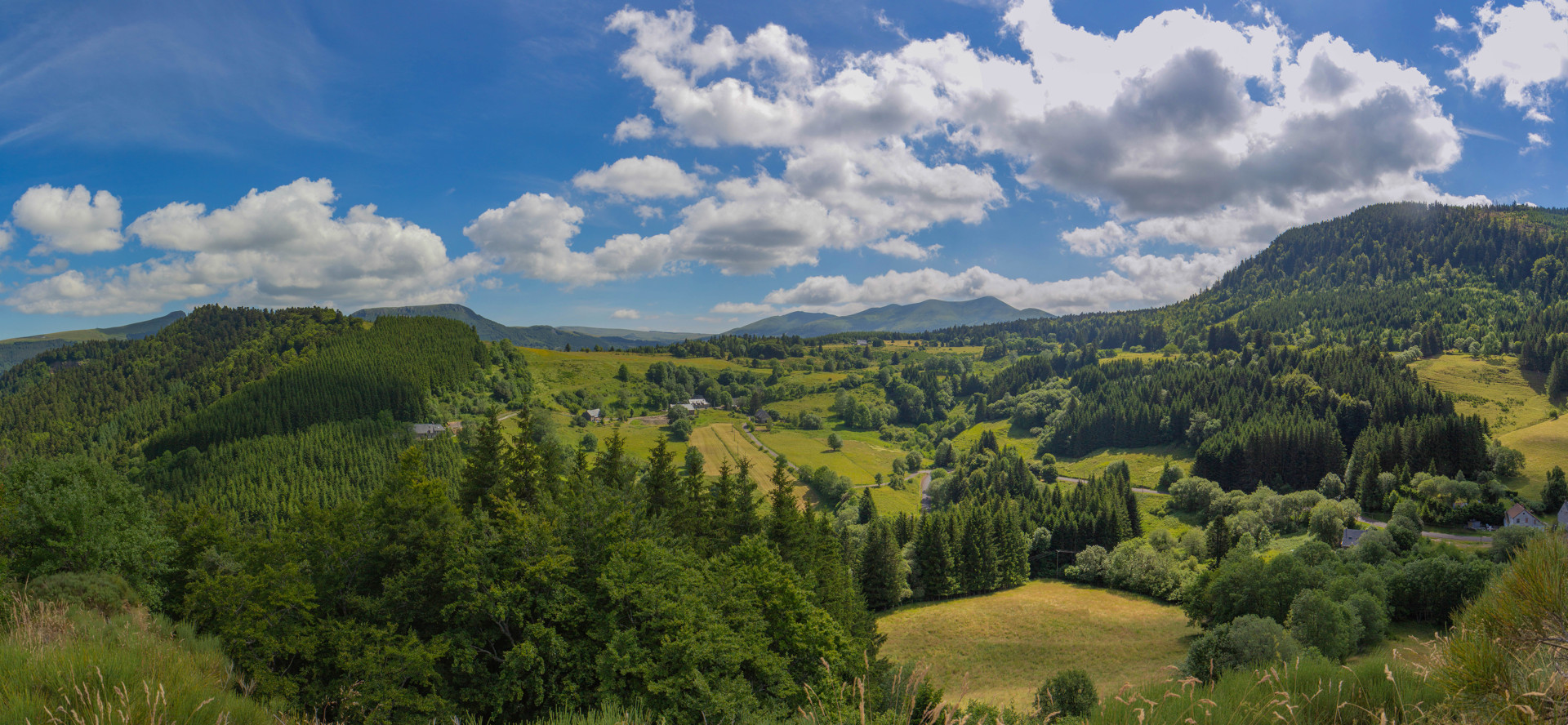Viewpoint of the Roche Vendeix at La Bourboule
